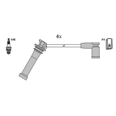 Bilde av HITACHI 134955 Pluggledninger MAZDA: 6 Stasjonsvogn