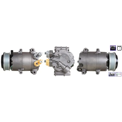 Bilde av DRI 700510900 Kompressor PAG 46 R134a med tetning FORD: FOCUS 3, 3 Turnier, FIESTA 6