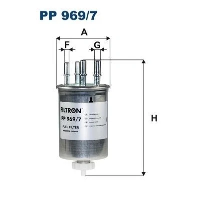 Bilde av FILTRON PP 969/7 Drivstoffilter ledningsfilter 10 8 LAND ROVER: Range Rover 4, Discovery 5