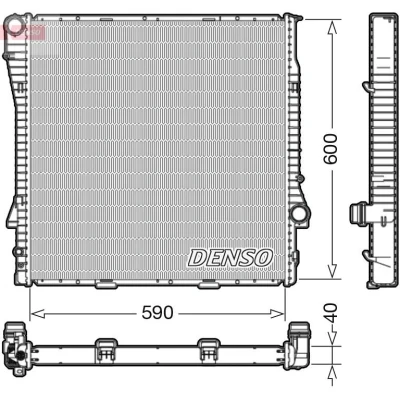 Bilde av DENSO DRM05112 Radiator 590 622 40 BMW: X5