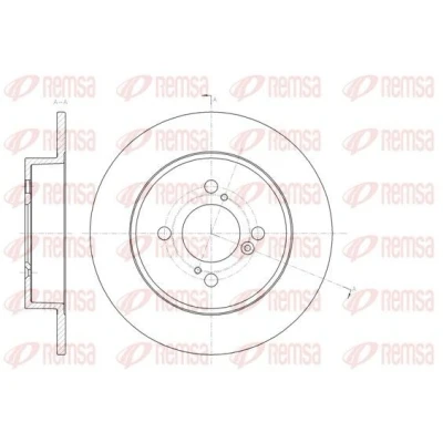 Bilde av REMSA 61483.00 Bremseskiver bakaksel 259,2, 259,2 9 4 fullt ut SUZUKI: SWIFT