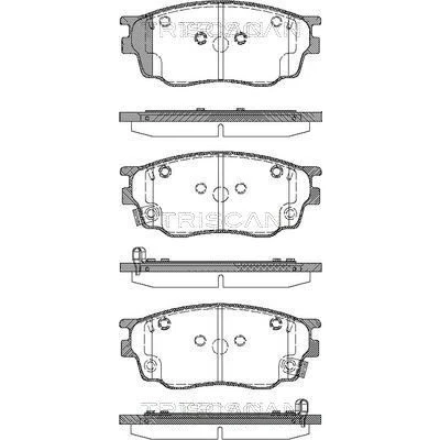 Bilde av TRISCAN 8110 50012 Bremseklosser med akustisk slitasjevarsel MAZDA: 6 Sedan, Hatchback