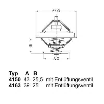 Bilde av WAHLER 4150.83D50 Termostat 83 med tetning