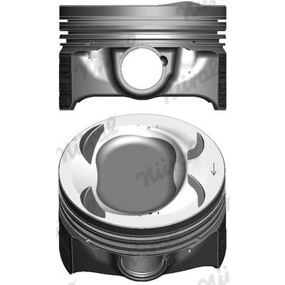 Bilde av NÜRAL Elastoval 87 433900 10 Motorstempel 76,5 med kolberingbærer VOLKSWAGEN: GOLF 6, Scirocco III, Touran I