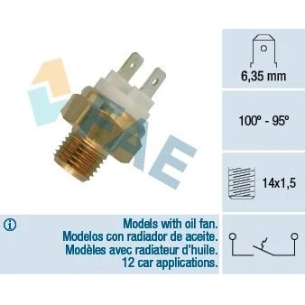 Bilde av FAE 36060 Temperaturbryter, radiator ventilator