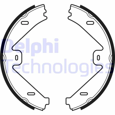 Bilde av DELPHI LS2036 Handbromsbackar MERCEDES BENZ: E Klasse Sedan, T modell, GLK