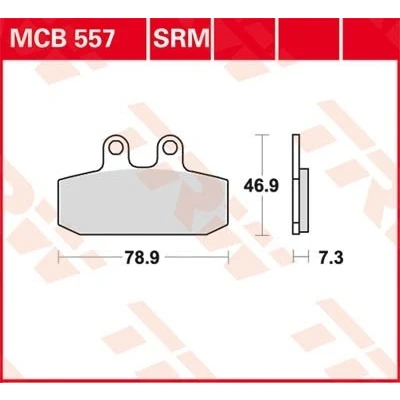 Bilde av TRW Sinter Maxi Scooter MCB557SRM Bremseklosser
