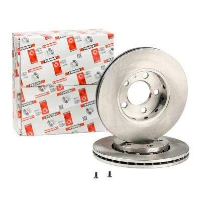 Bilde av FERODO PREMIER Coat+ disc DDF927C Bremseskiver 256 22 5 ventilert belagt med skruer SKODA: Fabia 2, VOLKSWAGEN: Polo V Hatchback, AUDI: A1 Sportback