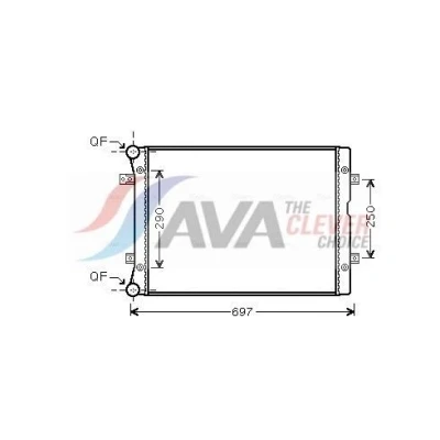 Bilde av PRASCO VNA2283 Radiator Aluminium 600 452 34 med hurtigkoplinger Kjøleribber satt sammen mekanisk SEAT: Alhambra I, VOLKSWAGEN: Sharan I