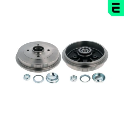 Bilde av OPTIMAL BT 2380 Bremsetrommel med ABS senorring, hjullager 244,5 bakaksel CITROËN: C3 I Hatchback, II, PEUGEOT: 206 Hatchback