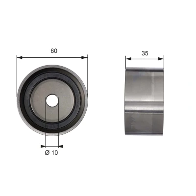 Bilde av GATES T41040 Styrerulle kilerem tannrem