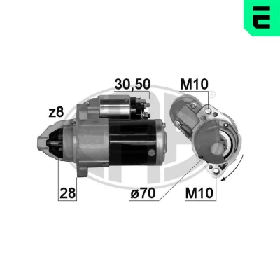 Bilde av Starter, citroën c crosser, crosser enterprise, mitsubishi asx, lancer viii, sportback outlander ii, peugeot 4007, 131810