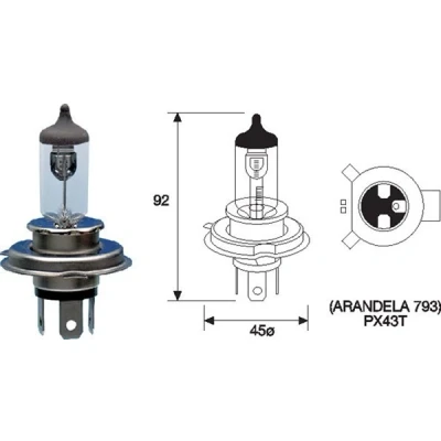 Bilde av Lyspære, fjernlys MAGNETI MARELLI 002588700000