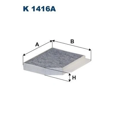 Bilde av FILTRON K 1416A Kupéfilter Karbonfilter 259 247 40 MERCEDES BENZ: E Klasse T modell, C Sedan, modell