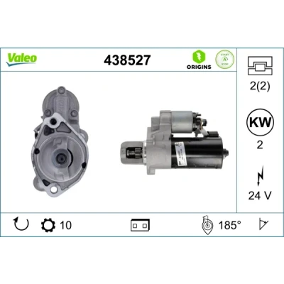 Bilde av VALEO 438527 Starter 24 2 10 MERCEDES BENZ: E Klasse T modell, Sedan, GLC SUV