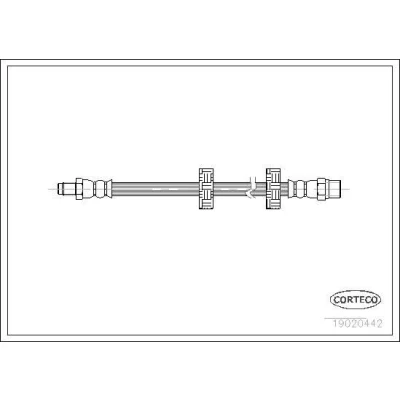 Bilde av CORTECO 19020442 Bremseslange framaksel 290 VOLVO: 740 Sedan, 760 VOLKSWAGEN: Polo II Hatchback