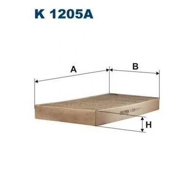 Bilde av FILTRON K 1205A Kupéfilter Karbonfilter 358 179 35 MERCEDES BENZ: SLK