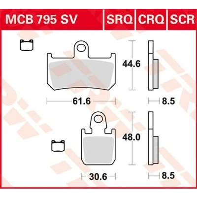 Bilde av TRW Hyper Carbon Racing MCB795CRQ Bremseklosser