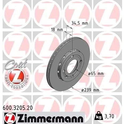 Bilde av Bremseskive, Framaksel, seat arosa, vw lupo i, polo, polo iii, van skåp/halvkombi, 6N0 615 301 C, F