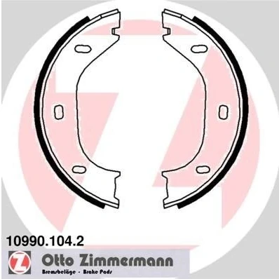 Bilde av ZIMMERMANN 10990.104.2 Handbromsbackar Bildet viser leveranseinnholdet, uten tilbehør BMW: 3 Sedan, Cabrio