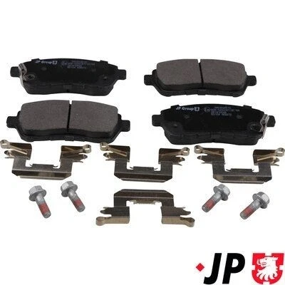 Bilde av JP GROUP 3863604610 Bremseklosser framaksel med akustisk slitasjevarsel SUZUKI: SWIFT 4, 5, MAZDA: 2 Hatchback, SUBARU: JUSTY 4