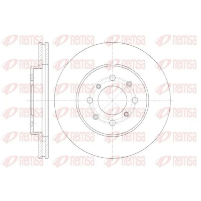 Bilde av REMSA 61357.10 Bremseskiver framaksel 257,7, 257,7 21 4 ventilert HONDA: Jazz 2, 3