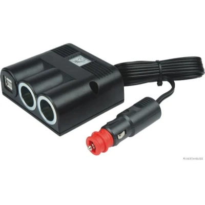 Bilde av HERTH+BUSS ELPARTS 51306860 Foredler, sigarettenner m/overspeningsvern, elektromagnetisk kompatibilitet (EMC), med kontakt, rør