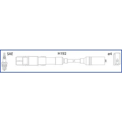 Bilde av HITACHI 134779 Pluggledninger MERCEDES BENZ: SL Cabrio, C Klasse Sedan, S Sedan