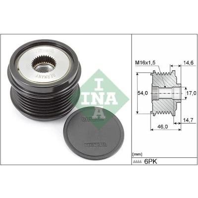 Bilde av INA 535 0308 10 Frihjul Dynamo spesialverktøy nødvendig for montering PEUGEOT: 208 I Hatchback, 508 SW, 308 II CITROËN: Berlingo