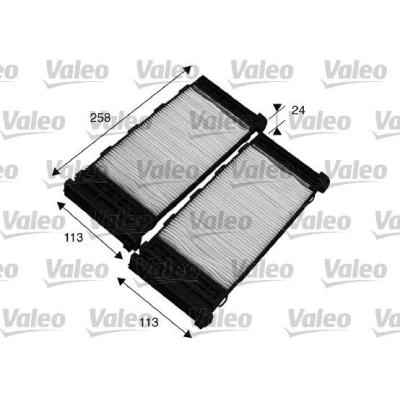 Bilde av VALEO CLIMFILTER COMFORT 715575 Kupéfilter Partikkelfilter 258, 258
