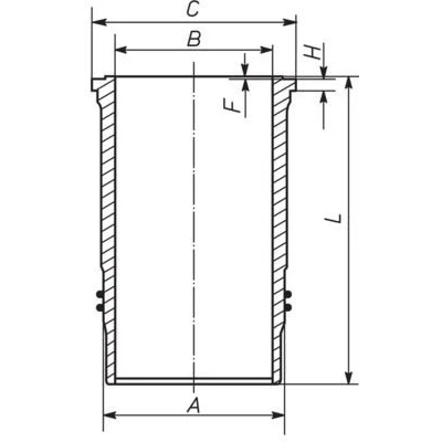 Bilde av MAHLE ORIGINAL 037 WN 35 01 Sylinderhylse