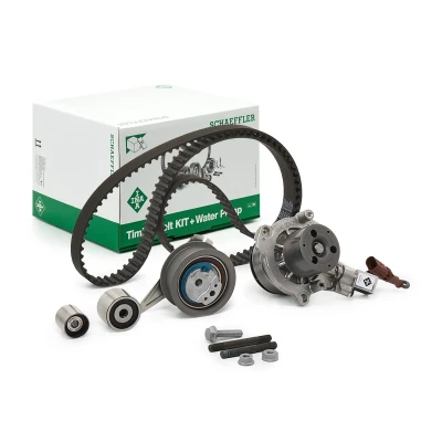 Bilde av INA 530 0759 30 vannpumpe + Registerreimsett med kan styres VOLKSWAGEN: Passat B8 Variant, Alltrack, Tiguan II