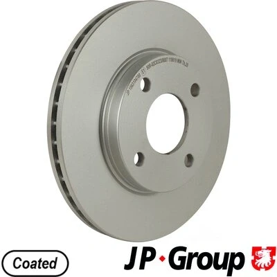 Bilde av JP GROUP 1563104700 Bremseskiver framaksel 258 22 4 ventilert belagt FORD: FIESTA 5, Focus Mk1 Hatchback, Stasjonsvogn
