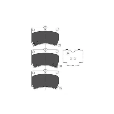 Bilde av KAVO PARTS KBP 4501 Bremseklosser med akustisk slitasjevarsel MAZDA: FAMILIA 5, Demio Stasjonsvogn, 323 C IV Hatchback