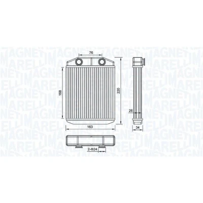 Bilde av MAGNETI MARELLI 350218516000 Varmeveksler