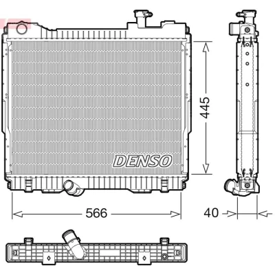 Bilde av DENSO DRM23119 Radiator 445 590 40