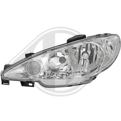 Bilde av DIEDERICHS 4225983 Frontlykter venstre H7/H7 transparent PEUGEOT: 206 Hatchback