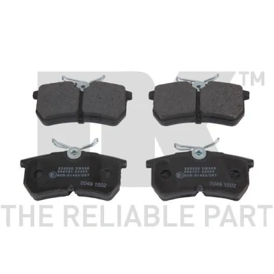 Bilde av NK 222550 Bremseklosser ekskl. slitasjevarselkontakt FORD: FIESTA 6, Focus Mk1 Hatchback, Stasjonsvogn