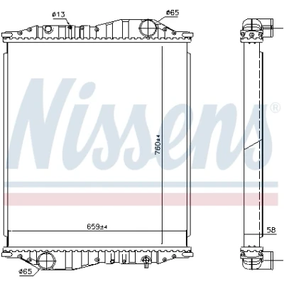 Bilde av Radiator NISSENS 69602A