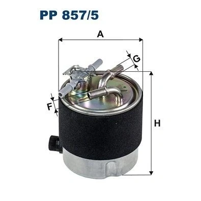 Bilde av FILTRON PP 857/5 Drivstoffilter ledningsfilter 10 NISSAN: Qashqai / Qashqai+2 I