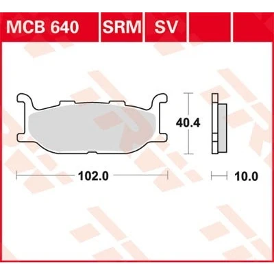 Bilde av TRW Sinter Street MCB640SV Bremseklosser