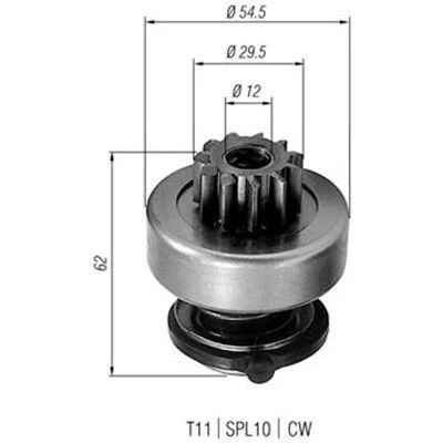 Bilde av MAGNETI MARELLI 940113020217 Lite tannhjul, starter
