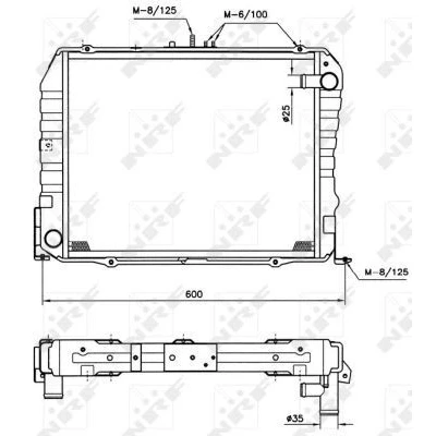 Bilde av NRF 513962 Radiator Aluminium 505 398 32 Kjøleribber loddet TOYOTA: HIACE 4 Kasten, 3 Bus, Kasten