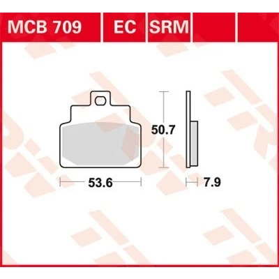 Bilde av TRW Organic Allround MCB709 Bremseklosser