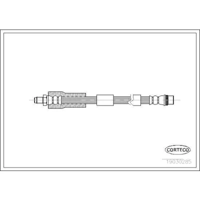 Bilde av CORTECO 19030285 Bremseslange framaksel 420 M10X1 PEUGEOT: 307 CC, Stasjonsvogn, SW