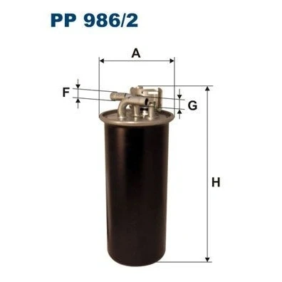 Bilde av FILTRON PP 986/2 Drivstoffilter ledningsfilter 10 AUDI: A6 C6 Avant, Sedan, Allroad