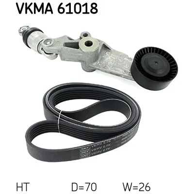 Bilde av SKF VKMA 61018 Kileribberem TOYOTA: RAV4 II SUV, Corolla IX Station Wagon