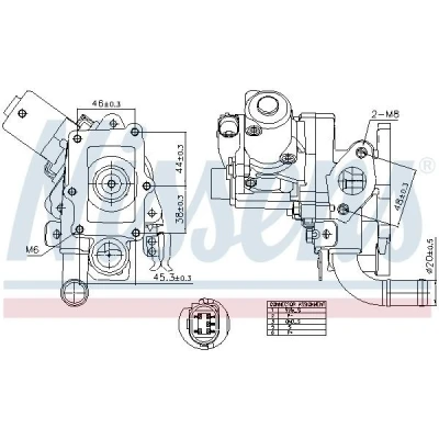 Bilde av Egr ventil, hyundai i40 i, cw ix35, ix35 van, kia carens iv, van optima, sportage iii, 284102A850