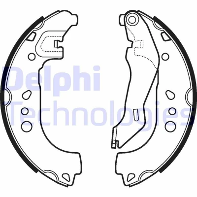 Bilde av DELPHI LS2107 Bremsesko 229 32