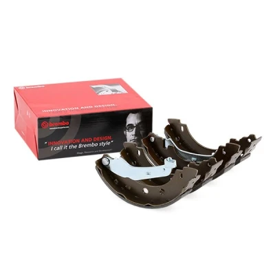 Bilde av BREMBO S 68 523 Bremsesko 203 37 med håndbremsarm RENAULT: Kangoo I, I Express, Clio 4, NISSAN: Kubistar Van, DACIA: Sandero